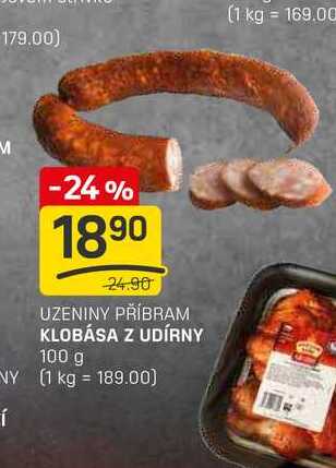 KLOBÁSA Z UDÍRNY 100g