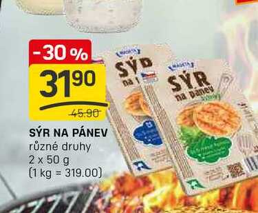SÝR NA PÁNEV různé druhy 2 x 50 g