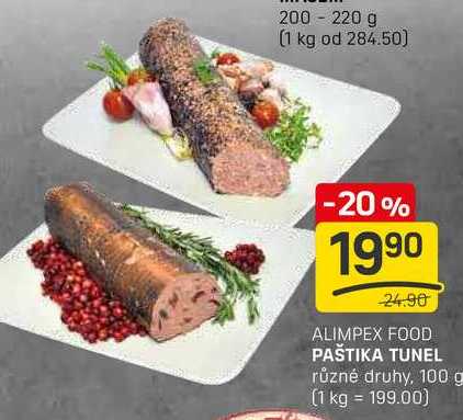 PAŠTIKA TUNEL různé druhy, 100g
