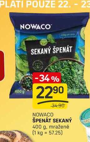 SEKANÝ ŠPENÁT 400g