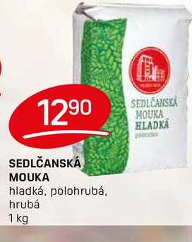 SEDLČANSKÁ MOUKA hladká, polohrubá, hrubá 1 kg