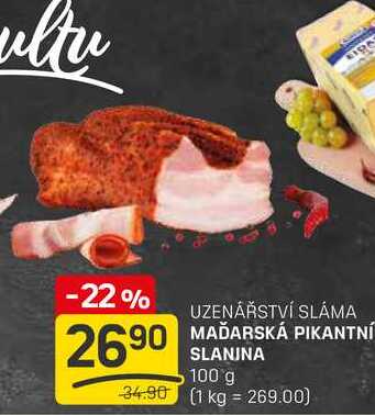 MAĎARSKÁ PIKANTNÍ SLANINA 100g