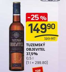 TUZEMSKÝ OBJEVITEL 37,5% 0,5l