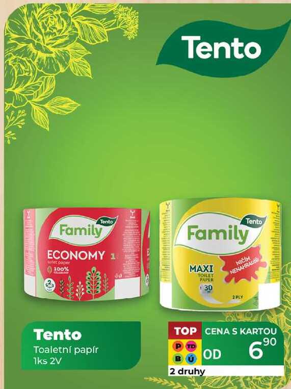 Tento Toaletní papír 1ks 2V 