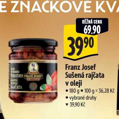  Franz Josef Sušená rajčata v oleji  180 g 