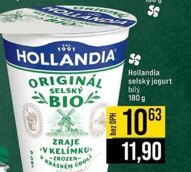 Hollandia selský jogurt bilý 180 g 