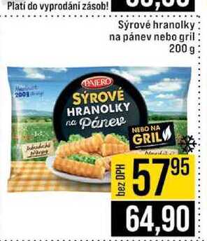 Sýrové hranolky na pánev nebo gril 200 g 