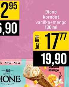 Dione kornout vanilka+mango 130 ml 