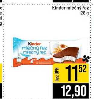 Kinder mléčný řez 28 g 