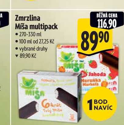  Zmrzlina Míša multipack 270-330 ml  