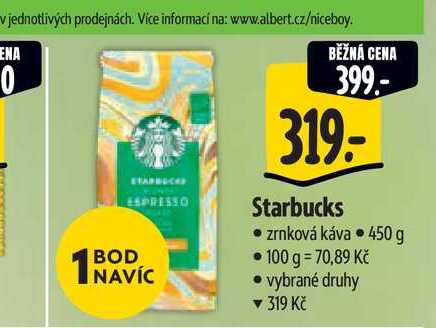   Starbucks zrnková káva 450 g 