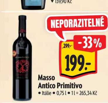   Masso  Antico Primitivo 0,75 l
