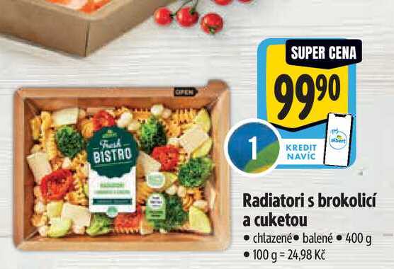  Radiatori s brokolicí a cuketou chlazené balené 400 g 