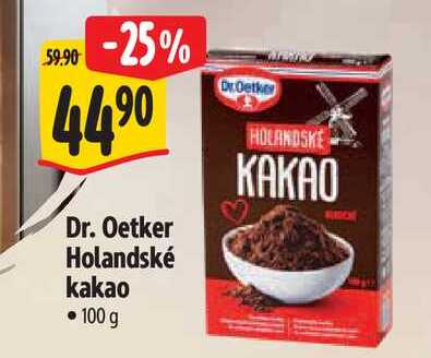 Dr. Oetker Holandské kakao  100 g  