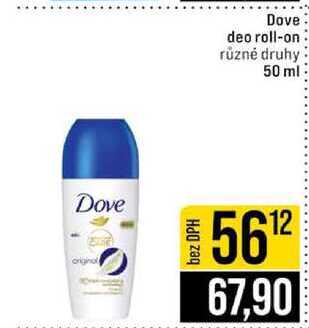 Dover deo roll-on různé druhy 50 ml 