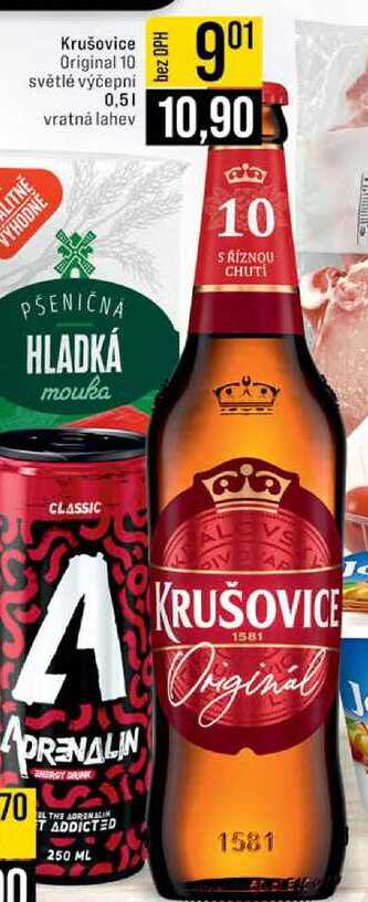Krušovice Original 10 světlé výčepní 0,5l