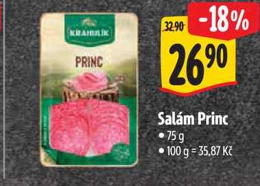 Salám Princ, 75 g