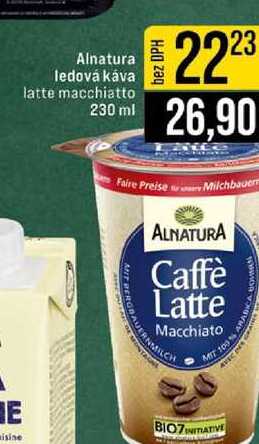 Alnatura ledová káva latte macchiatto 230 ml 