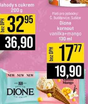 Dione kornout vanilka+mango 130 ml