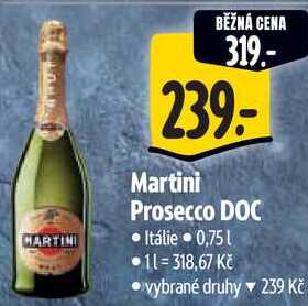 Martini Prosecco DOC, 0,75 l