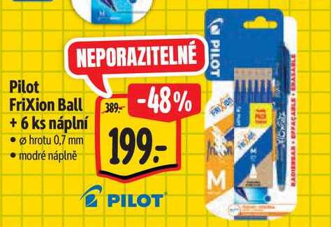Pilot FriXion Ball +6 ks náplní 