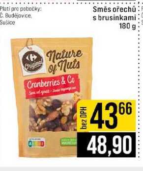 Směs ořechů s brusinkami 180 g 