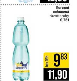 Korunní ochucená různé druhy 0,75l