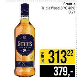 Grant's Triple Wood 8 YO 40% 0,7l 