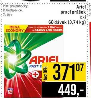 Ariel prací prášek oxi 68 dávek 3,74 kg