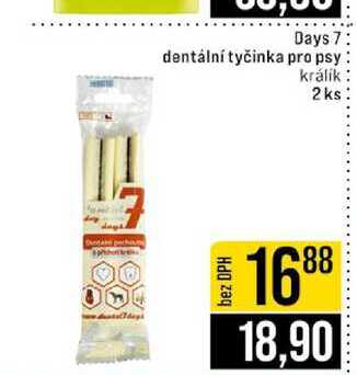Days 7 dentální tyčinka pro psy králík 2ks