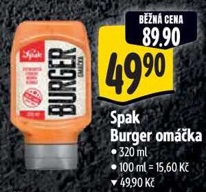 Spak Burger omáčka, 320 ml 