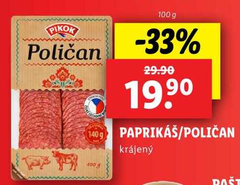 PAPRIKÁŠ/POLIČAN, 100 g