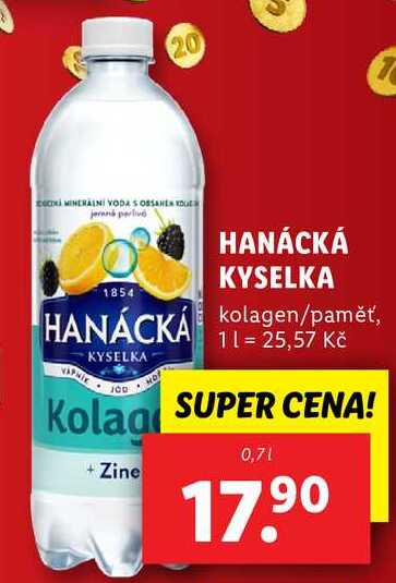 HANÁCKÁ KYSELKA kolagen/paměť, 0,7 l