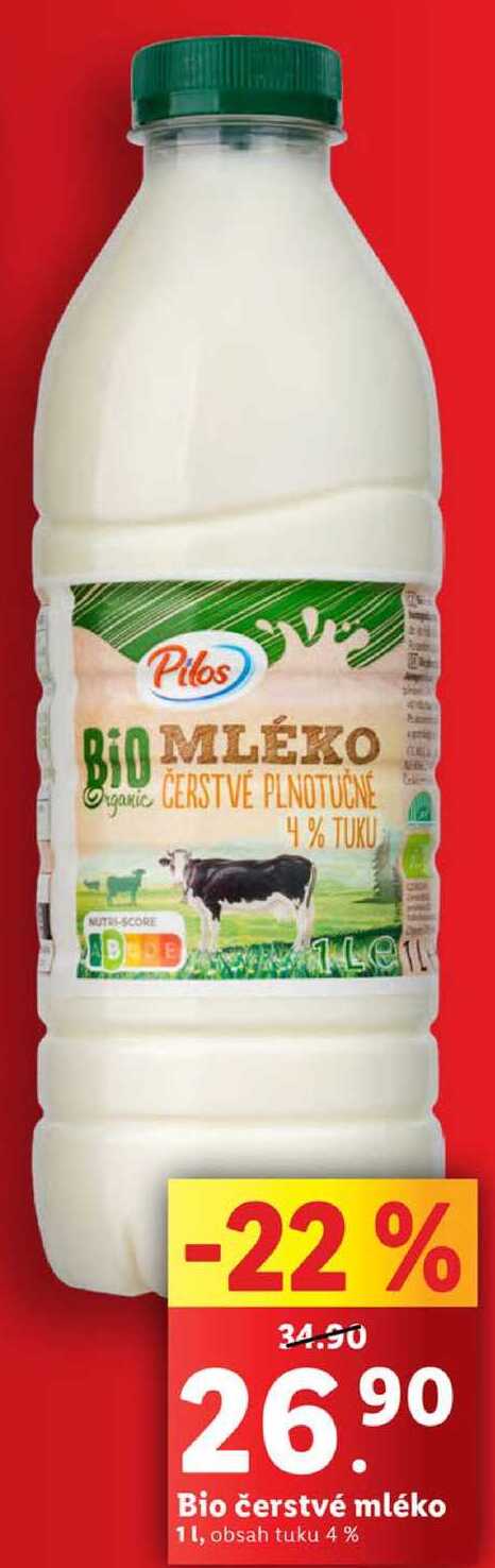 Bio čerstvé mléko, 1 l