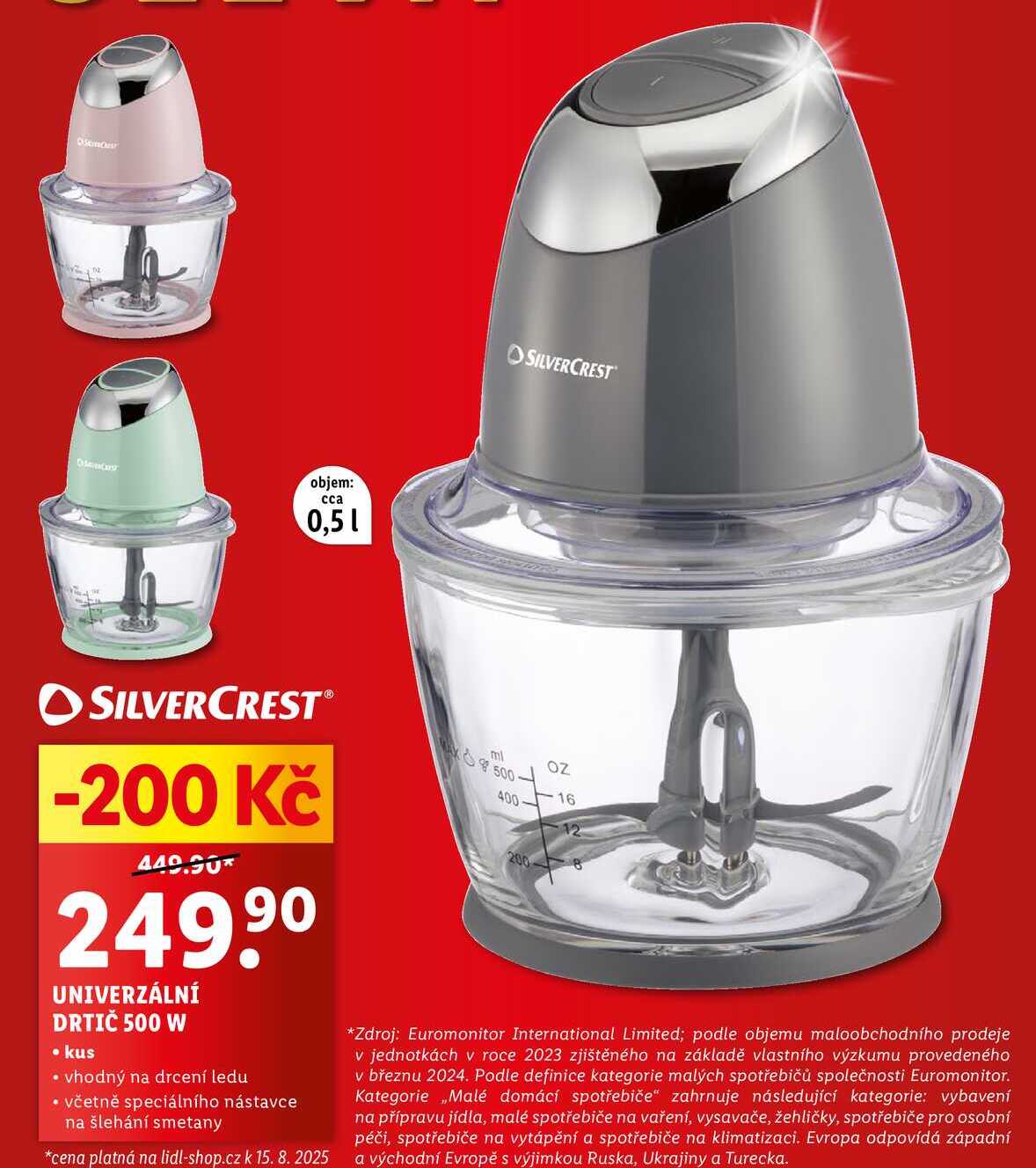 UNIVERZÁLNÍ DRTIČ 500 W 