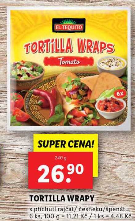 TORTILLA WRAPY, 240 g