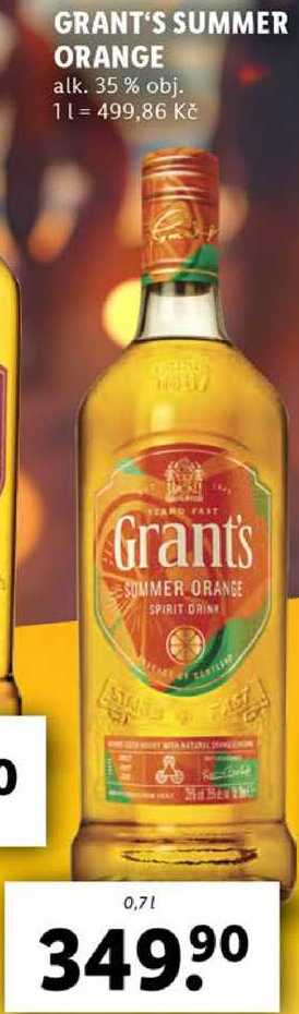 GRANT'S SUMMER ORANGE, 0,7 l