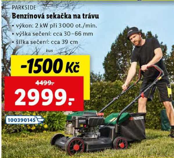 Benzínová sekačka na trávu