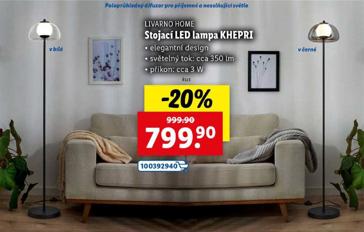 Stojací LED lampa KHEPRI 