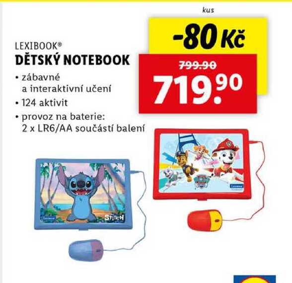 DĚTSKÝ NOTEBOOK
