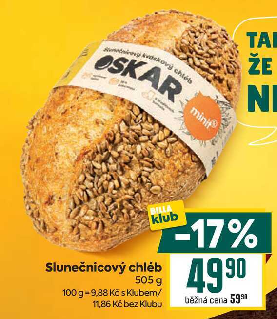 Slunečnicový chléb 505 g 