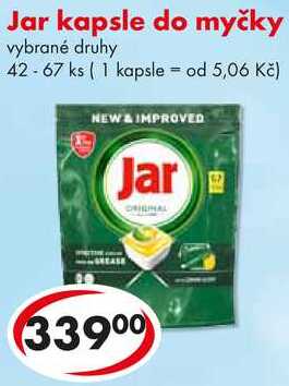 Jar kapsle do myčky, 42-67 ks 