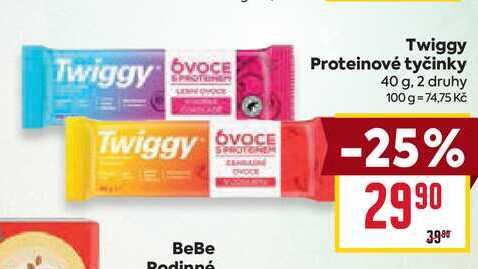 Twiggy Proteinové tyčinky 40 g