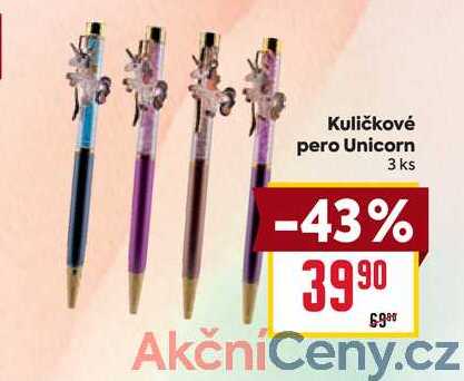 Kuličkové pero Unicorn 3 ks 