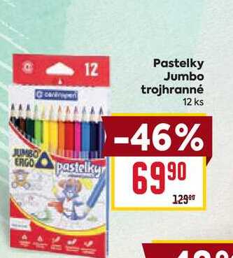 Pastelky Jumbo trojhranné 12 ks