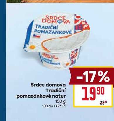 Srdce domova Tradiční pomazánkové natur 150 g 