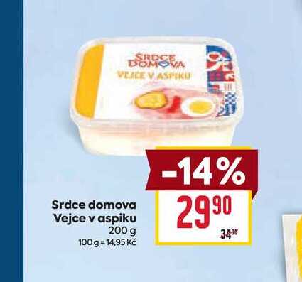 Srdce domova Vejce v aspiku 200 g 