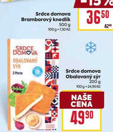 Srdce domova Obalovaný sýr 200 g