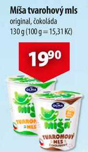 Míša tvarohový mls, 130 g 