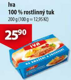 Iva 100% rostlinný tuk, 200 g 